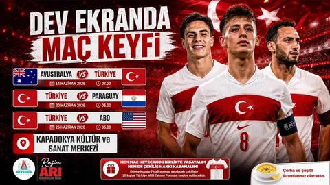 Nevşehir'de Dünya Kupası Coşkusu