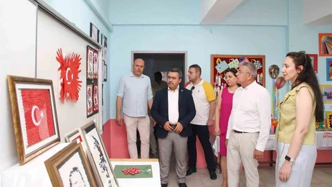 Köşk'te Öğrenci Sergisi Düzenlendi