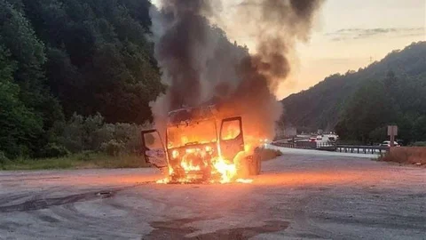 Bilecik'te Tır Yangını