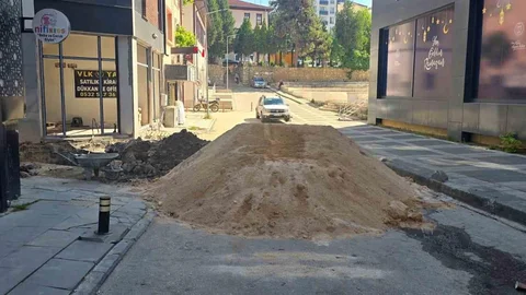 Bilecik'te İnşaat Çalışması Esnafı Zora Soktu