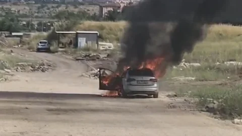 Diyarbakır'da Otomobil Yangını