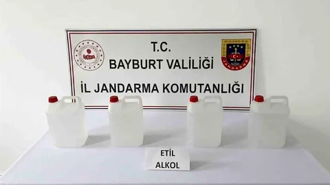 Bayburt’ta Kaçak Alkol Operasyonu