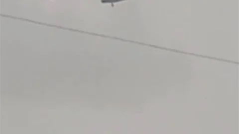 Askeri Helikopter Yağmura Yakalandı
