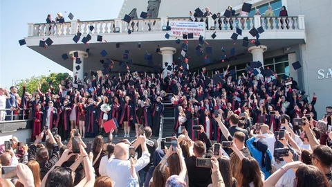 Samsun MYO Mezuniyet Töreni Coşkusu