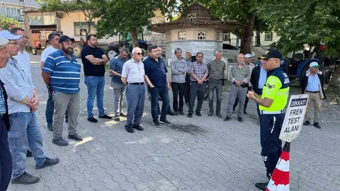 Bilecik'te Traktör Sürücülerine Eğitim Verildi