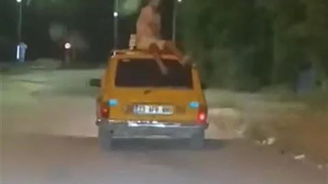 Elazığ'da Tehlikeli Yolculuk Anları