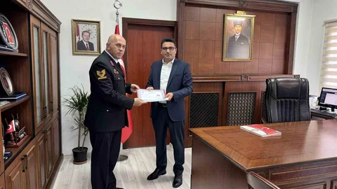 Zonguldak'ta Jandarmaya Başarı Belgesi Verildi