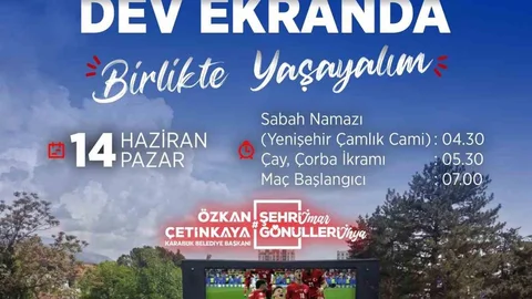 Karabük'te Dünya Kupası Heyecanı Başlıyor