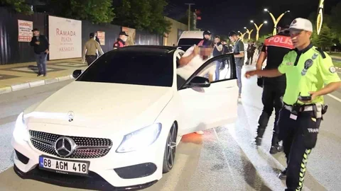 Aksaray'da Ehliyetsiz Sürücüye Ceza Kesildi