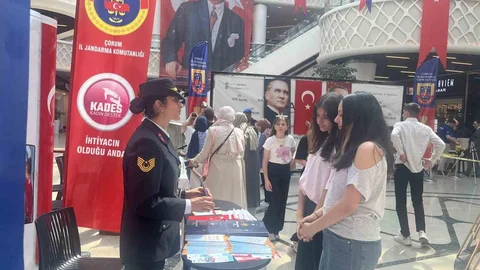 Çorum'da Jandarma Etkinliği İlgi Gördü
