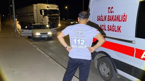 Adıyaman'da Baygın Sürücüye Müdahale