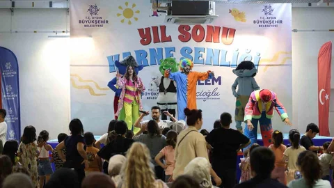 Aydın'da Yıl Sonu Karne Şenliği Başladı
