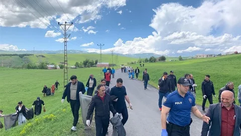 Hanak'ta Çöp Temizliği Etkinliği