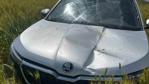 Yozgat'ta Otomobil Tarlaya Uçtu