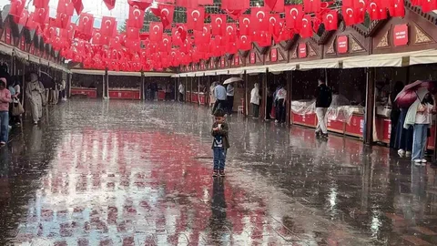 Bolu'da Yağmur Fuarı Etkiledi