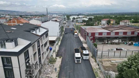 İnegöl'de Asfalt Çalışmaları Başladı