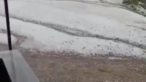 Yozgat'ta Sağanak ve Dolu Etkisi