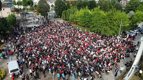 Düzce'de Milli Maç Coşkusu