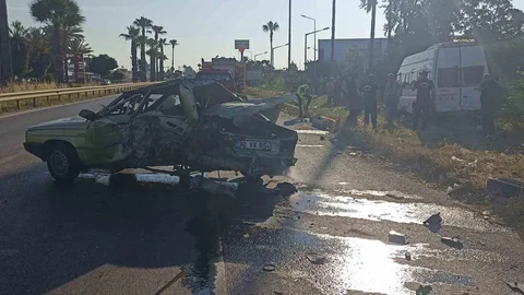 Mersin Tarsus'ta Zincirleme Kaza