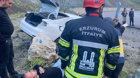 Erzurum'da Trafik Kazası Meydana Geldi