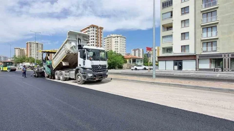Kayseri'de Yeni Yol Çalışması
