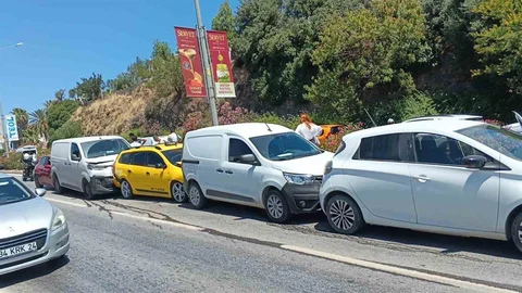 Bodrum'da Zincirleme Trafik Kazası