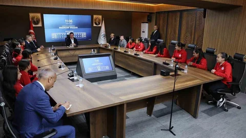 Erzincan'da Futsal Takımına Destek Ziyareti