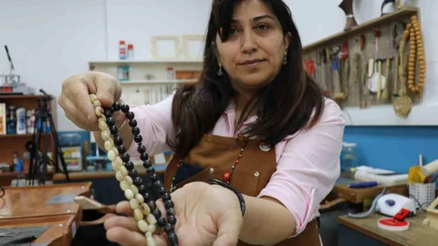Sivas'ta Manda ve Koç Boynuzlarıyla Takı Üretimi