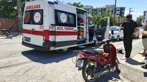 Bafra'da Motosiklet Kazası