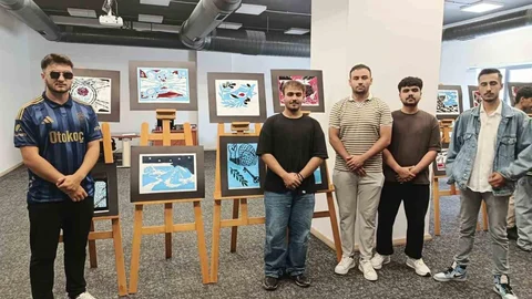 Çorum'da Öğrenci Sergisi Açıldı