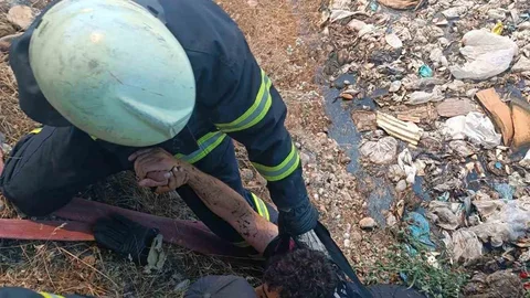 Adıyaman'da İtfaiye Eri Bataklığa Düştü