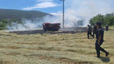 Karabük'te Anız Yangını Kontrol Altına Alındı