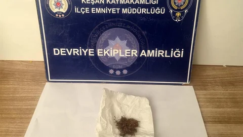 Keşan'da Uyuşturucu Yakalandı
