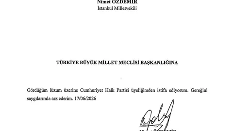Nimet Özdemir CHP'den İstifa Etti