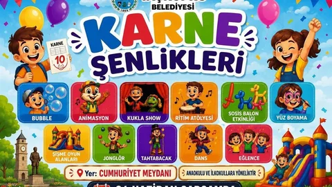 Taşköprü'de Çocuklara Özel Karne Şenliği