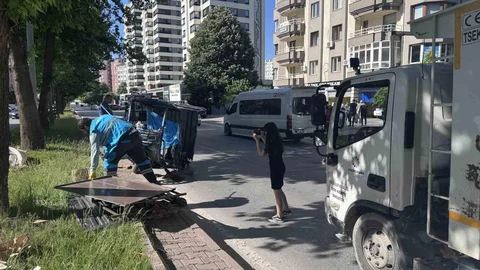 Kayseri'de Moped ve Otomobil Çarpıştı