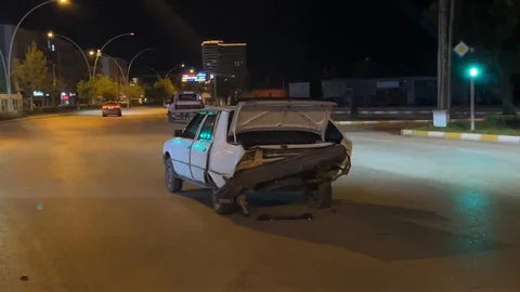 Çorum'da Sürücü Kazanın Ardından Kaçtı