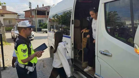 Bilecik'te Okul Servis Araçları Denetlendi
