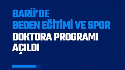 Bartın'da Yeni Doktora Programı Açıldı