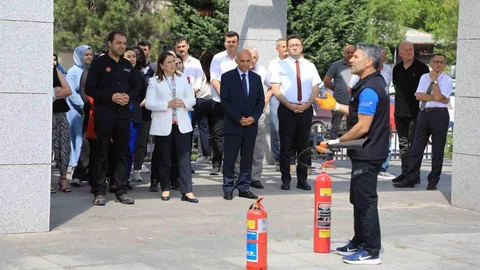 Bartın'da Yangın Tatbikatı Gerçekleştirildi