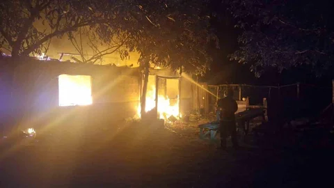 Bilecik'te Bahçe Fırınında Yangın Çıktı