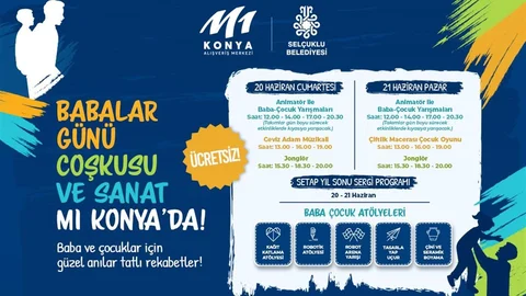 M1 Konya AVM’de Babalar Günü Kutlaması
