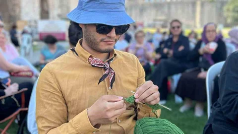 Yedikule Hisarı'nda Örgü Festivali Düzenlendi