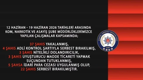 Bingöl'de 37 Şüpheli Yakalandı