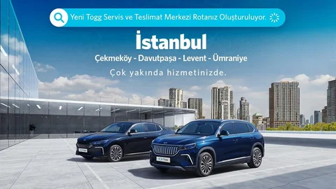 Togg İstanbul'a Yeni Servis Noktaları Ekliyor