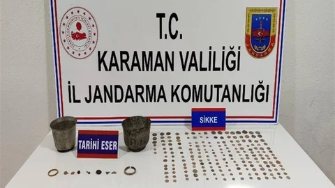 Karaman'da Tarihi Eser Operasyonu