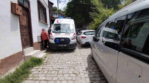 Bolu'da Ambulans Giremedi