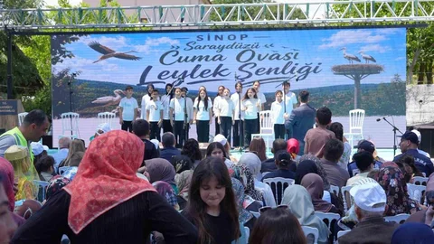 Sinop'ta Leylek Şenliği Coşkusu