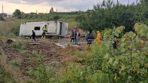 Isparta'da Feci Midibüs Kazası