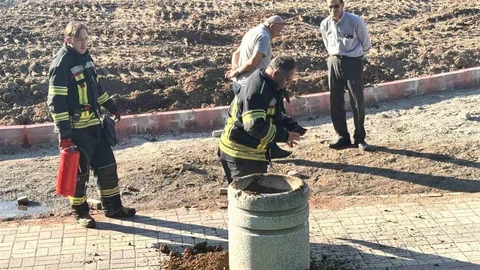 Tavşanlı'da Piknik Tüpü Yangını Tehlikesi